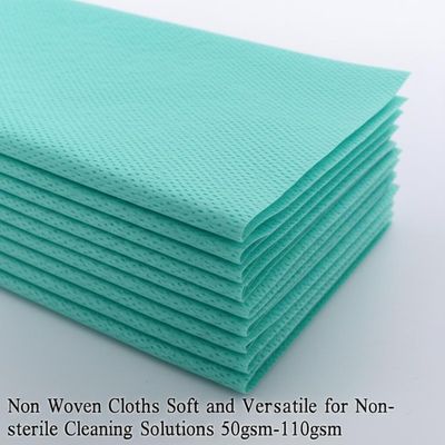 Non Woven Cloths Soft and Versatile for Non-sterile Cleaning Solutions 50gsm-110gsm