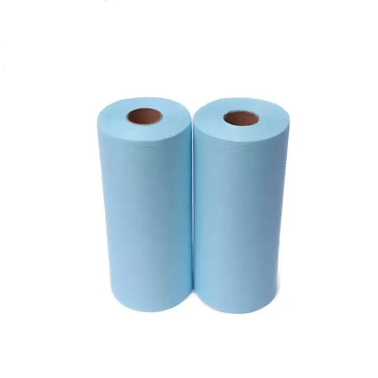 Blue Industrial Cleaning Wipes Perfect for Heavy Duty Jobs Pattern Customized Item Weight 60-125gsm